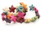 24 21mm Synthetic Turquoise Starfish Dyed Mixed Color Star Stone Beads